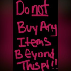Do NOT buy beyond this point!